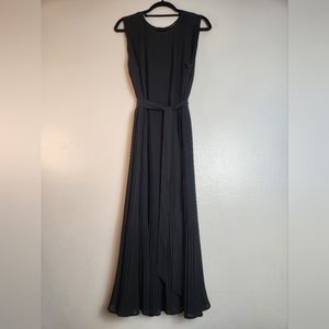 Elegant Black Sleeveless Maxi Dress